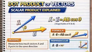 Dot Product of Vectors | Scalar Product Simply Explained