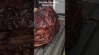 Making The JUICIEST Double Smoked Ham With Cherry Glaze!