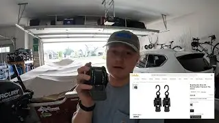 Installing BoatBuckle Mini G3 Retractable Transom Tie-Downs on my boat trailer. (boat upgrades ep 1)