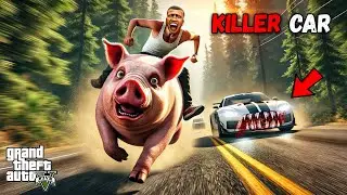 Franklin ESCAPING a CURSED KILLER CAR in GTA 5