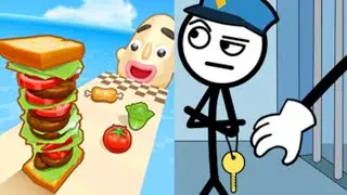 sandwich runner vs thief puzzle game