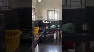 Upvc  modular kitchen work finished Coimbatore. before and after#kitchendesign #trending #shorts