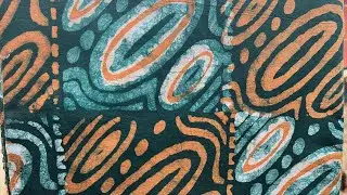 A Two Color African Batik Fabric