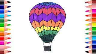 Balloon coloring pages - How to draw balloon - Balloon drawing for kids