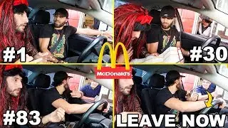 Driving Through The SAME Mcdonald's Drive Thru & NOT ORDERING ANYTHING Until They KICK US OUT (100+)