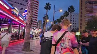 Benidorm strip night life 