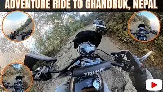 Off-Roading to Ghandruk, Nepal | Triumph Scrambler POV 