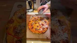 Pan Pizza! A Christmas Eve treat. #panpizza #pizza