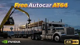 *Free Autocar AT64* Logs Hauled St. Louis to Cape Girardeau *JBX2/TAA Combo* ATS PC 4K 1.57