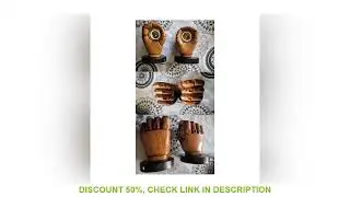 ABGE-Nordic Retro Resin Wall Lamp Fist Sconces Wall Fixture Home Decor Light Restaurant Bar Decorati
