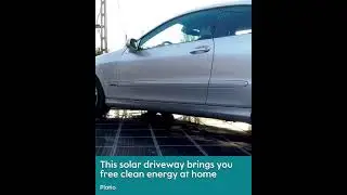 This solar driveway brings you free clean energy at home | #solar #electric #car #innovation