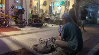 Drum kit breakdown and load up in bicycle trailer
