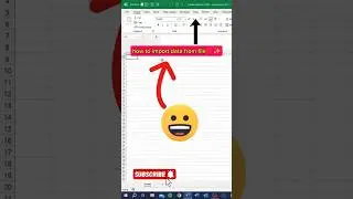 ✨How to Import Files into Excel &ndash; CSV, TXT, and More🔥!#excel #exceltohtml #shorts #excelvba