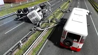 Mack Pinnacle & Liaz PhysX - Euro Truck Simulator 2 - New Models - Crash Test