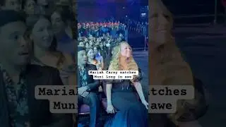 Mariah Carey watches Muni Long perform We Belong Together tribute #mariahcarey #munilong #tribute