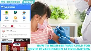 Parents can now registered your child for COVID-19 vaccination at MySejahtera app.