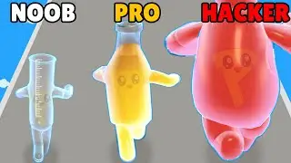 NOOB vs PRO vs HACKER in Color Runner
