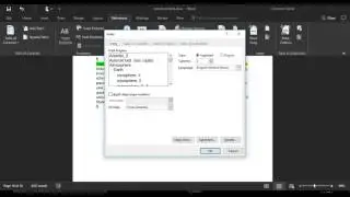 How to insert/update an index in word 2016