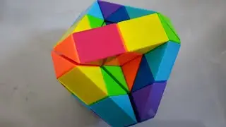 Октаэдр из змейки Рубика 72