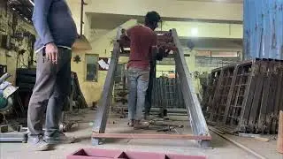 Ms zina  #walding #engineering #fabrication  #ms #zina  c channel 150mm by  75 squair pipe 50mm 25mm