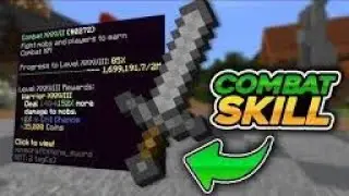 FAST way to increase Combat Skill Level! (Fakepixel Skyblock)