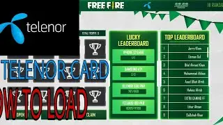 How To Load || Telenor Card In Mobile Phone - Free Fire