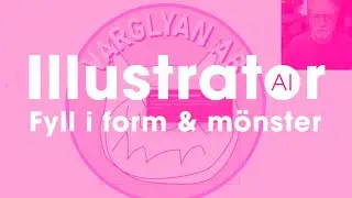 Illustrator - generativ AI fyller i efter egen form o skapar m&ouml;nster