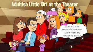 Adultish Little Girl at the Theater