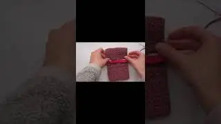 crochet wallet two pockets and a zipper. Perfect for keeping your essentials organized and secure.
