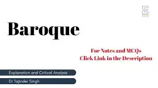 Baroque | Literary Terms | UGC NET NTA TGT PGT English