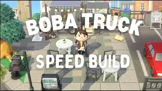 Let's build a boba truck area for my villagers | ACNH Speed Build