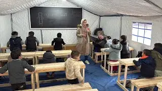 Gazze’de açtığımız okul eğitime başladı; Gazze halkının yanında olmaya devam ediyoruz.