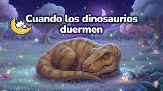 Cuando cae la noche, los dinosaurios descansan 🦕 | Video tranquilo de dinosaurios