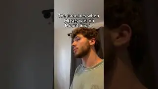 The Israelites when Moses was on Mt. Sinai - #Bible #comedy #skit #moses #humor #christian #shorts