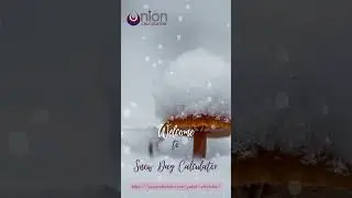 Snow Day Calculator | Snow day predictor | Onion Calculator | Onioncalculator.com