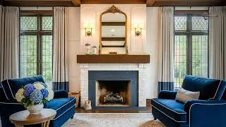 Pet-Friendly Living Room With Fireplace Live Layout & Decor