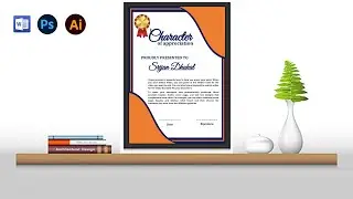 Automatic Certificate design using ms word 2019 | how to make certificate design in ms word