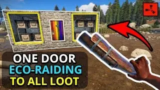 ECO-RAIDING Loaded Bases With ONE DOOR TO MAIN LOOT! - Rust Custom Map Survival Ep3