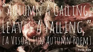 🍁🔥 Visual Poetry That Rhymes - Nature | Happy Fun Poem About Autumn