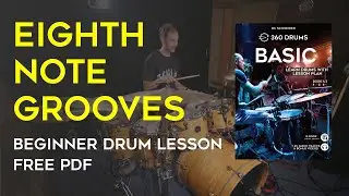 BASIC Rock & Pop Grooves 1 - Eighth Note Grooves (free drum lesson with pdf)