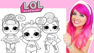 Coloring L.O.L. Surprise! Glitter Club Coloring Pages | Prismacolor Paint Markers