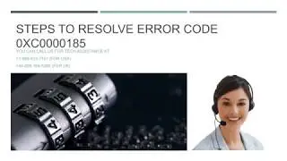 Stpe to fix error code 0xc0000185
