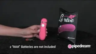 Le Reve Ribbed   Klitoris og G punkts vibrator www gvibes dk