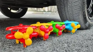 ASMR 1 Hour Crushing Crunchy & Soft Things | Running Over Toy Planes With Car