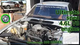 Динамометрический стенд Rover SD1 V8 Rolling Road, большие клапаны, портированные головки, больши...
