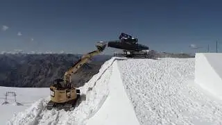 PRINOTH X CAMP Snow Park Construction with Leica iCON alpine