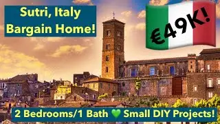&euro;49,000 2 Bed/ 1 Bath Apt in Sutri, Italy. 50 mins from Rome! Discover a New City with BradsWorld!