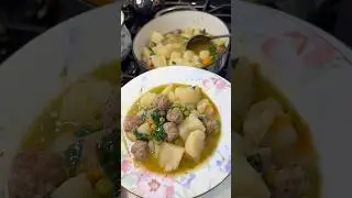 🌿Gjelle me Patate dhe Qofte / Meatball and Potatoe Stew