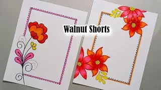 Beautiful border design for school project/Project work designs/Front page design/Chart decoration