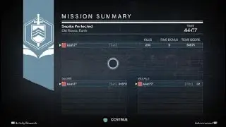 Destiny Nightfall Solo Flawless Sepiks Prime Perfected Hunter Run